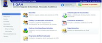 Tela Inicial SIGAA Tela Inicial SIGAA