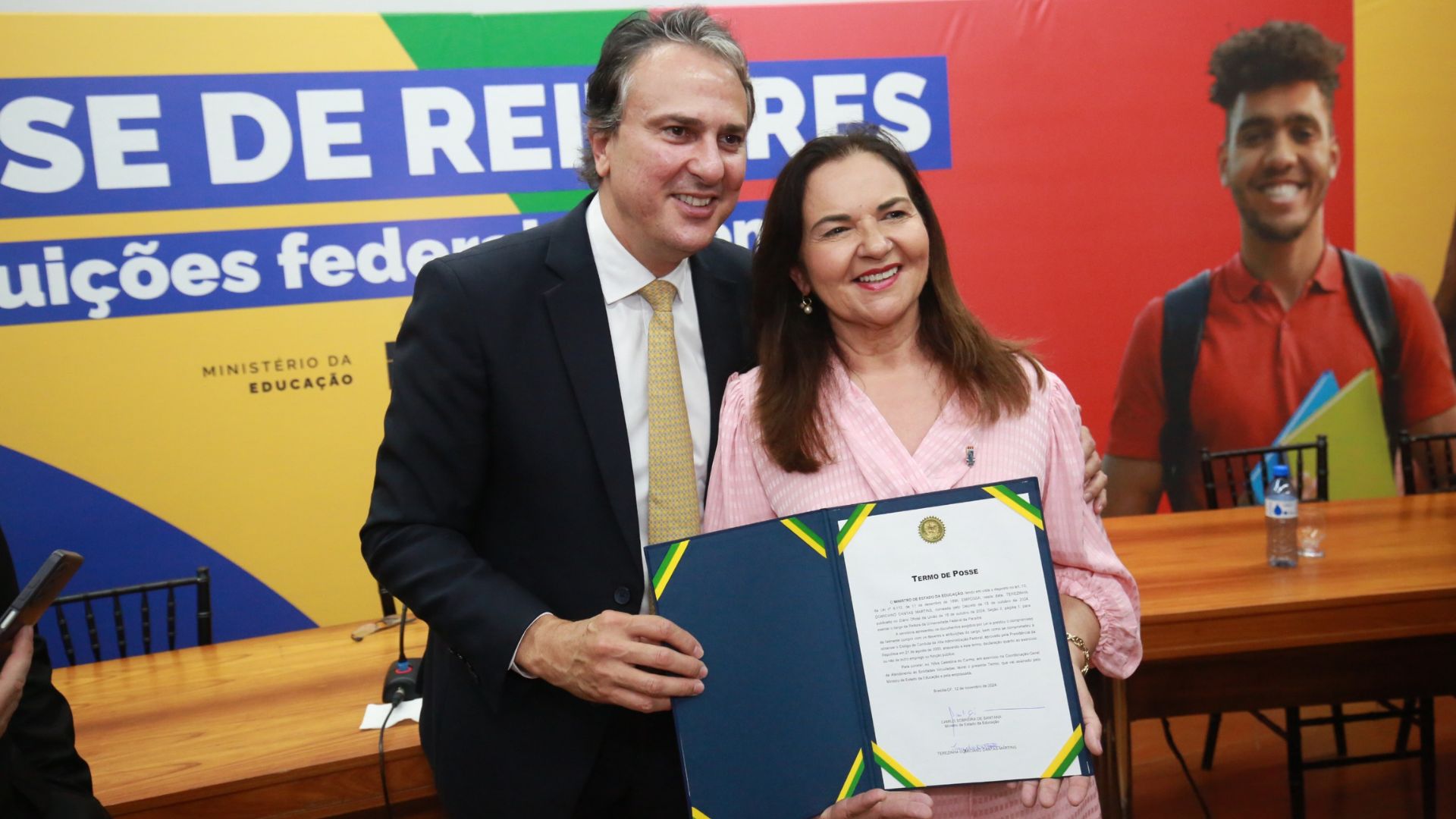 Cerimônia no Ministério da Educação empossa a Reitora Terezinha Domiciano Foto: Luis fortes